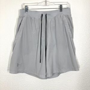Under Armour Shorts Mens Large Gray HeatGear Speedpocket Lined Running Gym Run